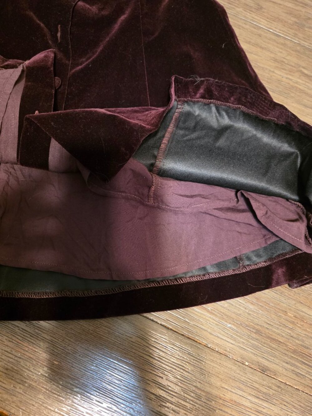 Lush Sleeveless Button Front Velvet Minidress Purple Small- 3 missing buttons - Picture 8 of 10